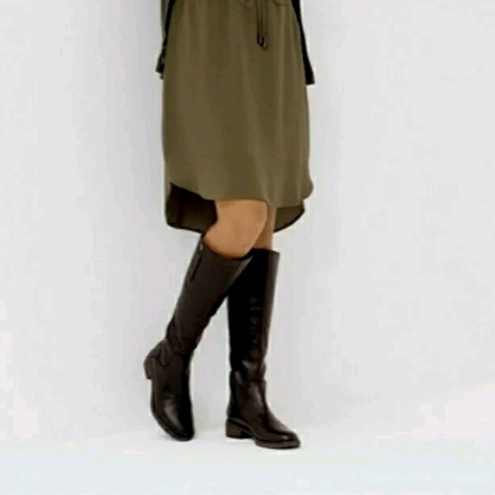 Timeless Modern Franco Sarto x Anthropologie Black Leather Boots - Picture 9 of 9